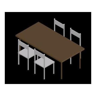3d dining table