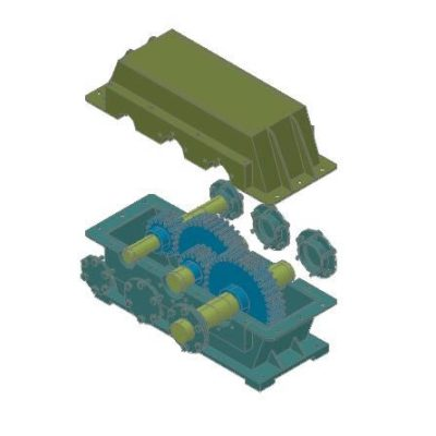 Caja reductora 3d