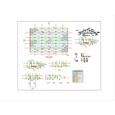 Estructura de tijerales para cubierta de techo