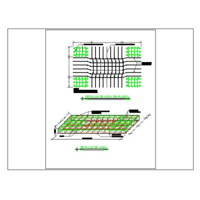 Reinforced concrete slab with number 4 rod