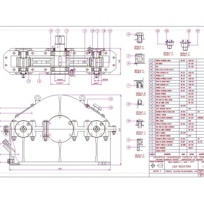 Caja reductora - autocad