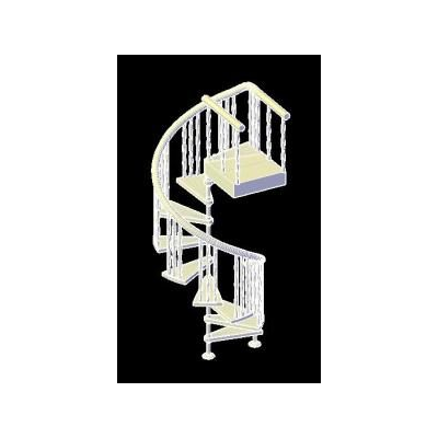Escalera caracol 3d