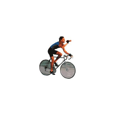 Ciclista in azione