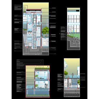 Detalles constructivos - corte por fachada