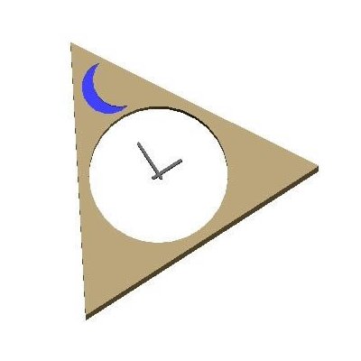 Reloj Triangular Moderno