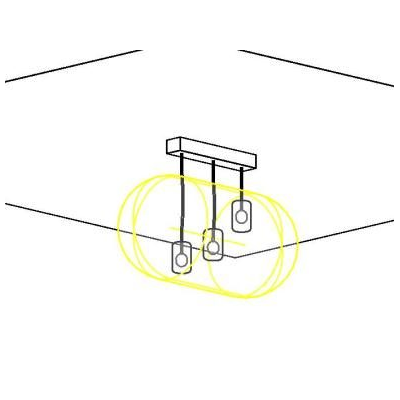 Lampara moderna revit