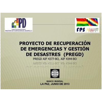Presentacion del proyecto de recuperacion de emergencias y gestion de desastres ppt