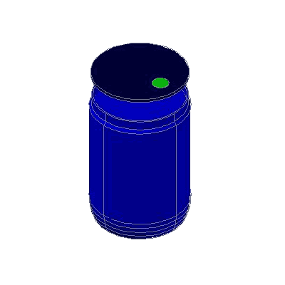 Tambor para jugo 3d