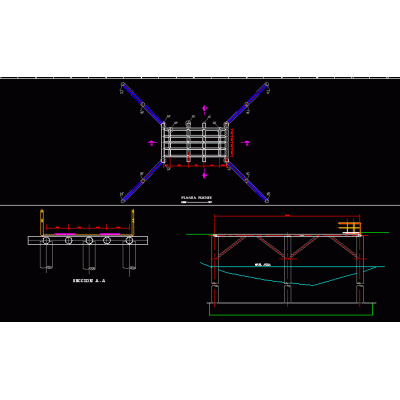 Puente de Acero Multipilares