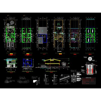 Residencia - planos permiso edificacion