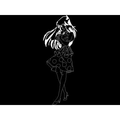 donna anime sollevata