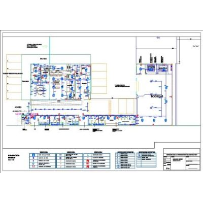 Iluminacion interior agencia - autocad
