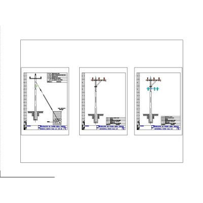 Plan details of poles; retained and tempering