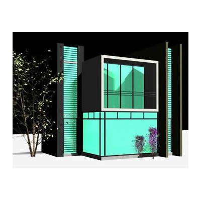 Moderno Showroom Automotriz 3D