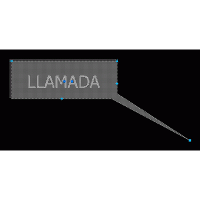 Bloque llamada - etiqueta - bocadillo