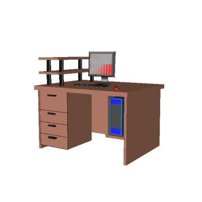 Computadora  escritorio 3d