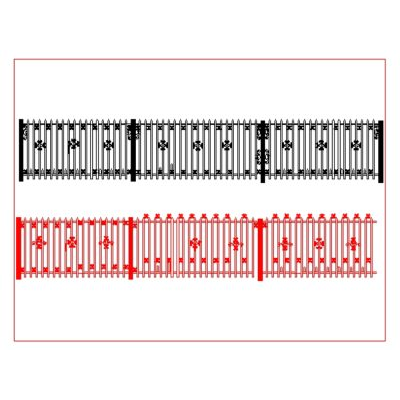 metal fence design
