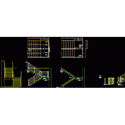 Dise&ntilde;o de Escalera con Barandas Integradas
