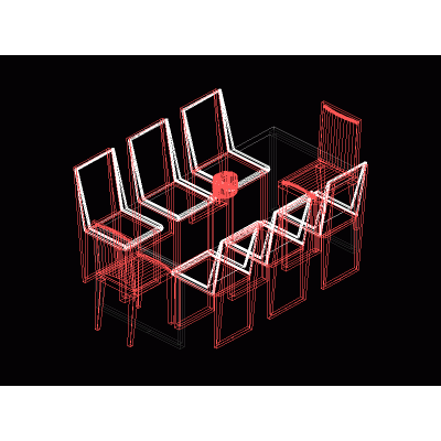 Elegant 3D Dining Set