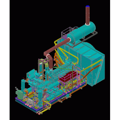 Compresor de gas industrial