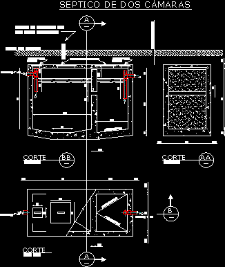 Two-chamber septic