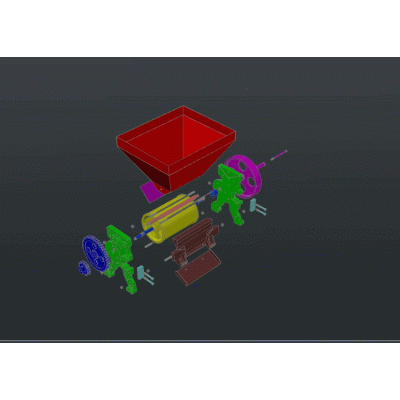 Despulpadora de caf&eacute; 3d