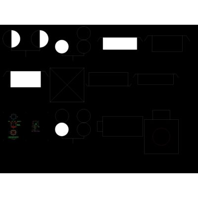 Electric car cad blocks in various versions