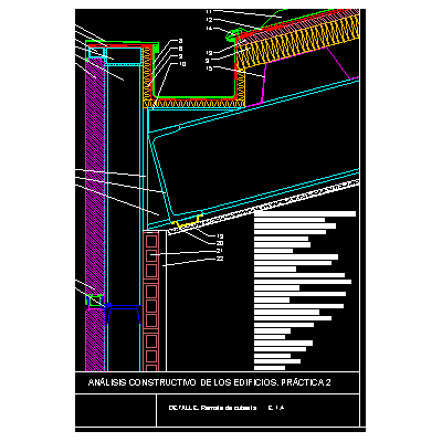Fachada de panel sandwich - cubierta deck
