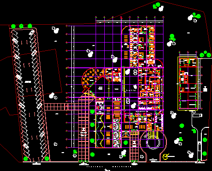 Plan architectural de l'hôpital pour enfants