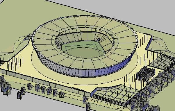 Estadio green point 3d