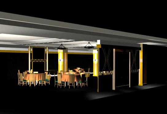 3d view - dining room