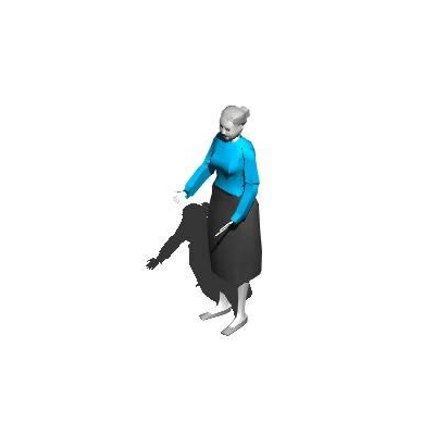 Modelo 3D de Mujer Mayor