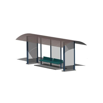 Parada de autobus 3d