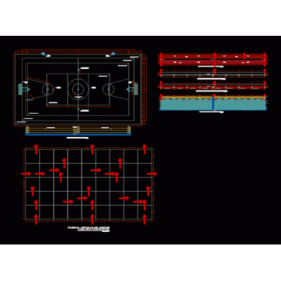 Multi-Purpose Sports Slab Details (Various)