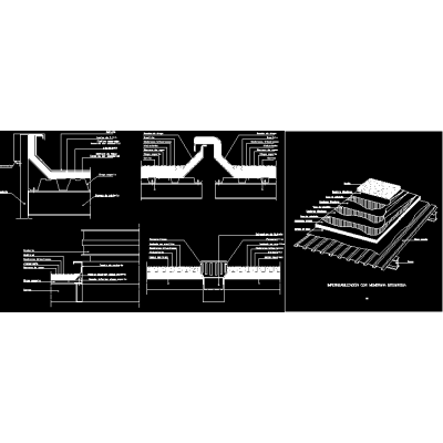 Detalles de cubierta- cubierta metalica