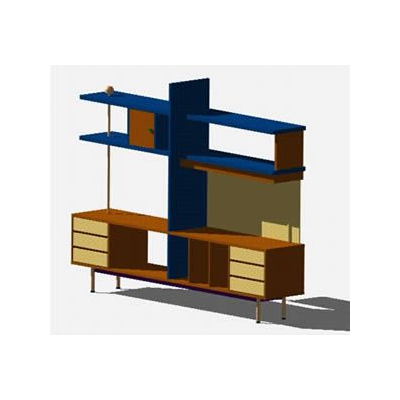 Mueble multiuso - modular - estanteria 3d