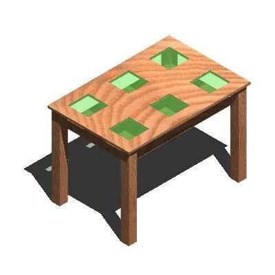 Innovative Table with Geometric Details