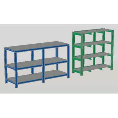 Shelves for medium and heavy loads