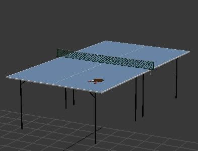 Modell einer Tischtennisplatte