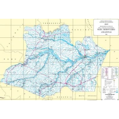 Mapa rodoviario de amazonas
