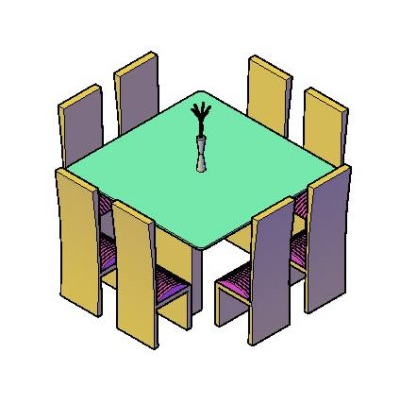 3d dining room