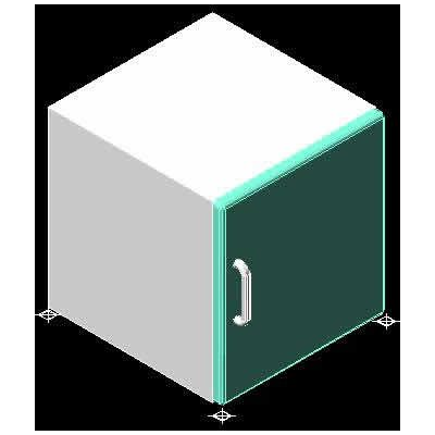 Frigobar en 3d