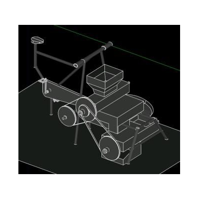Aparato manual para pelar el maiz