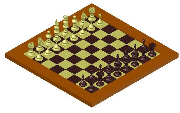 jeu d'échecs 3D