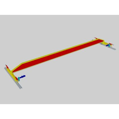 Puente grua 3 toneladas para taller - autocad