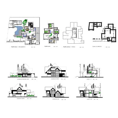 Single-family house two floors
