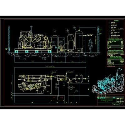 Compresor de aire para maquinas industriales