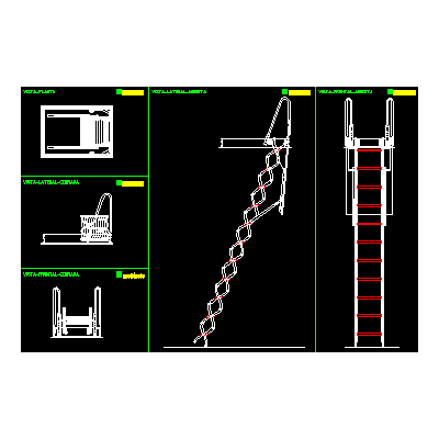 Escalera plegable
