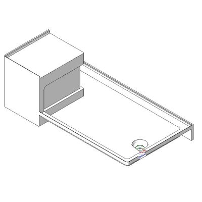 Plato de Ducha Rectangular con Asiento