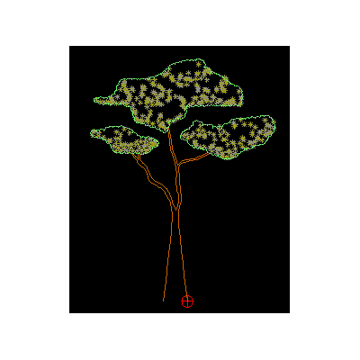 Arbol en Alzado con Referencia